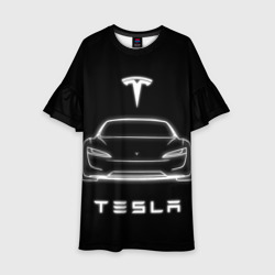 Детское платье 3D Tesla white light