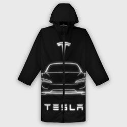 Женский дождевик 3D Tesla white light