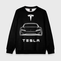 Детский свитшот 3D Tesla white light