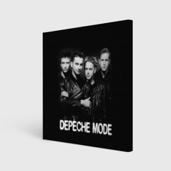 Холст квадратный Depeche Mode - black & white portrait