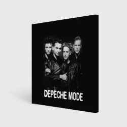 Холст квадратный Depeche Mode - black & white portrait