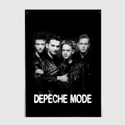 Постер Depeche Mode - black & white portrait