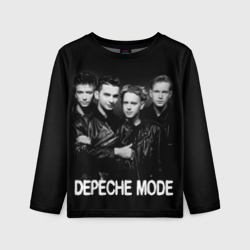 Детский лонгслив 3D Depeche Mode - black & white portrait