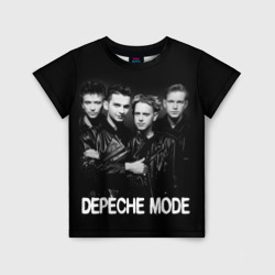 Детская футболка 3D Depeche Mode - black & white portrait