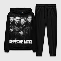 Женский костюм с толстовкой 3D Depeche Mode - black & white portrait