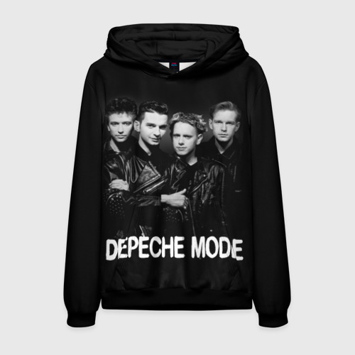 Мужская толстовка 3D Depeche Mode - black & white portrait, цвет черный