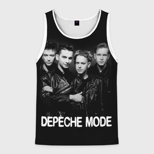 Мужская майка 3D Depeche Mode - black & white portrait, цвет 3D печать