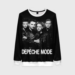 Женский свитшот 3D Depeche Mode - black & white portrait