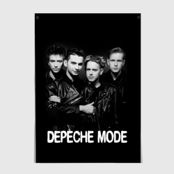 Постер Depeche Mode - black & white portrait