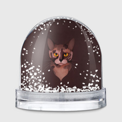 Кошка бурма – Игрушка Снежный шар с принтом купить со скидкой в -19%