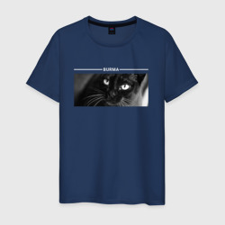Милая Кошка Бурма – Мужская футболка хлопок с принтом купить со скидкой в -20%