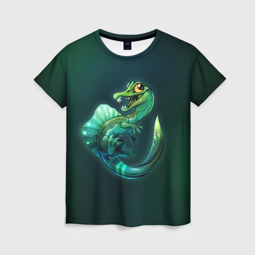 Женская футболка 3D Динозавр спинозавр, цвет 3D печать