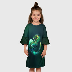 Детское платье 3D Динозавр спинозавр - фото 2