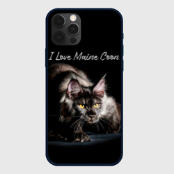 Чехол для iPhone 12 Pro Max Я люблю Мейн-Кунов