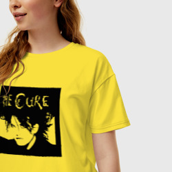 Женская футболка хлопок Oversize The Cure Роберт Смит - фото 2