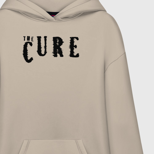 Худи SuperOversize хлопок с принтом The Cure лого, фото на моделе #1