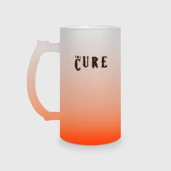 Кружка пивная матовое стекло The Cure лого