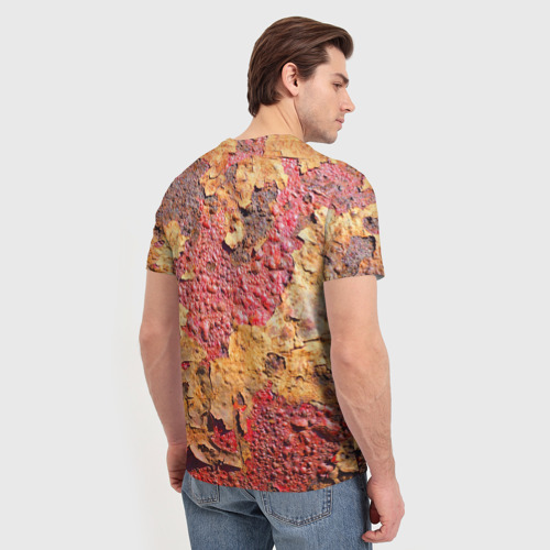 Мужская футболка 3D Фактура ржавого железа, цвет 3D печать - фото 4