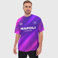 Мужская футболка oversize 3D Napoli legendary sport grunge - фото 2