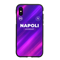 Чехол для iPhone XS Max матовый Napoli legendary sport grunge