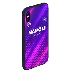 Чехол для iPhone XS Max матовый Napoli legendary sport grunge - фото 2