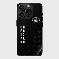 Чехол силиконовый для Apple iPhone 15 Pro матовый Land Rover Абстракция