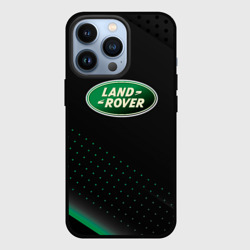 Чехол для iPhone 13 Pro Land Rover Зелёная абстракция