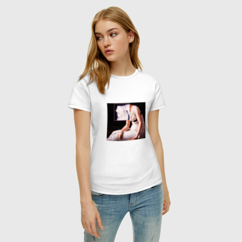 Женская футболка хлопок Евангелион Лилит Рей - фото 3
