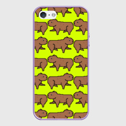 Чехол для iPhone 5/5S матовый Капибара Пикси
