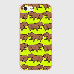 Чехол для iPhone 5/5S матовый Капибара Пикси
