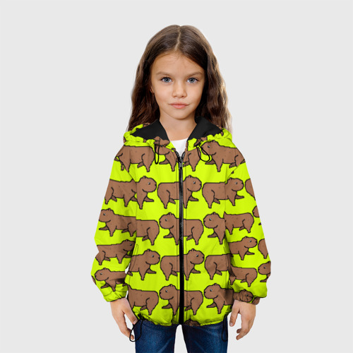 Детская куртка 3D Капибара Пикси, цвет черный - фото 4