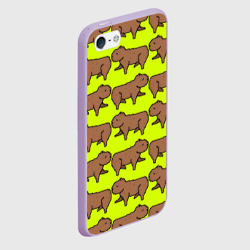 Чехол для iPhone 5/5S матовый Капибара Пикси - фото 2