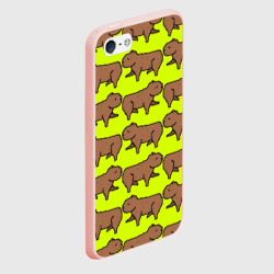 Чехол для iPhone 5/5S матовый Капибара Пикси - фото 2