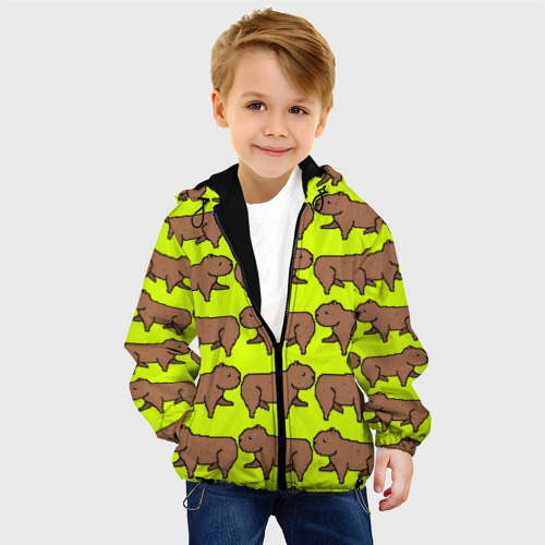 Детская куртка 3D Капибара Пикси, цвет черный - фото 3