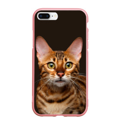 Чехол для iPhone 7Plus/8 Plus матовый Молодая бенгальская кошка