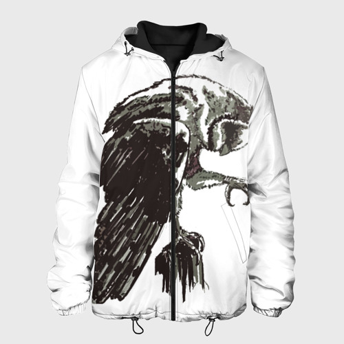 Мужская куртка 3D с принтом Graphic owl, вид спереди #2