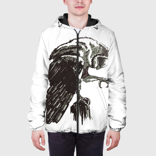 Мужская куртка 3D с принтом Graphic owl, вид сбоку #3