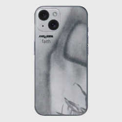 Чехол для iPhone 15 силиконовый с защитой камеры Faith - The Cure