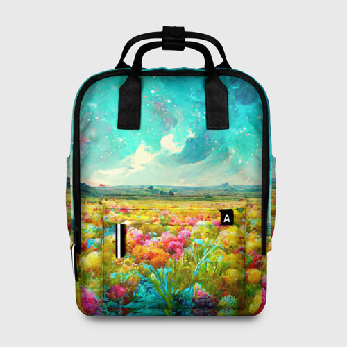 Женский рюкзак 3D Бесконечное поле цветов