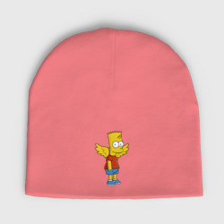 Женская шапка демисезонная Барт Симпсон - единорог