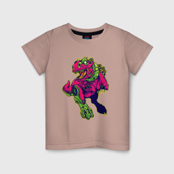 Кибернетический тиранозавр – Детская футболка хлопок с принтом купить со скидкой в -20%