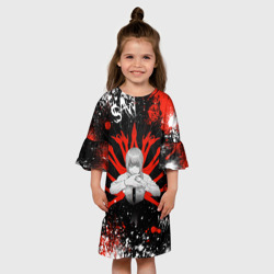 Детское платье 3D Макима : Человек-бензопила - фото 2