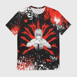 Мужская футболка 3D Макима : Человек-бензопила