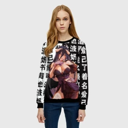 Женский свитшот 3D Альбедо - Повелитель тьмы аниме - фото 2