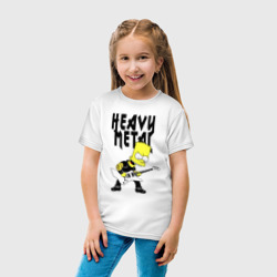 Детская футболка хлопок Барт Симпсон - heavy metal - фото 2