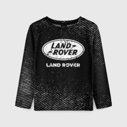 Детский лонгслив 3D Land Rover с потертостями на темном фоне