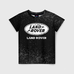 Детская футболка 3D Land Rover с потертостями на темном фоне