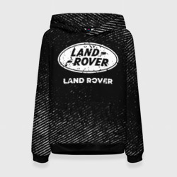 Женская толстовка 3D Land Rover с потертостями на темном фоне