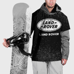 Накидка на куртку 3D Land Rover с потертостями на темном фоне