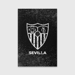 Обложка для паспорта матовая кожа Sevilla с потертостями на темном фоне